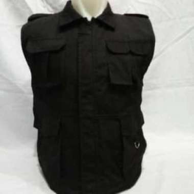 rompi hitam bordir custom
