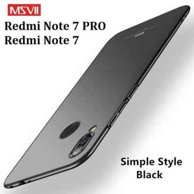 MSVII Redmi Note 7 / Note 7 PRO - Luxury Thin Case [ORIGINAL] - Xiaomi Redmi Note 7 HITAM