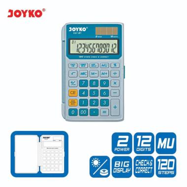 Kalkulator 12 Digit Joyko [CC-21] Check Correct / Calculator Office / Kantor / Menghitung Jualan BLU