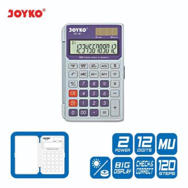 Kalkulator 12 Digit Joyko [CC-21] Check Correct / Calculator Office / Kantor / Menghitung Jualan PUR