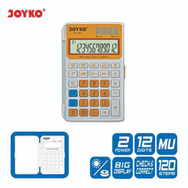 Kalkulator 12 Digit Joyko [CC-21] Check Correct / Calculator Office / Kantor / Menghitung Jualan YEL