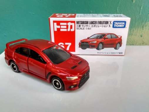 Tomica No 67 Mitsubishi Lancer Evolution X Diecast Miniatur Mobil