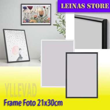 Bingkai Foto / Frame Photo Meja dan Dinding 21x30 Ukuran A4 Hitam