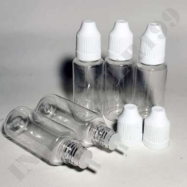 BOTOL TETES PET TUTUP CHILDPROOF ATAU PENGAMAN 20 ML TUTUP PUTIH