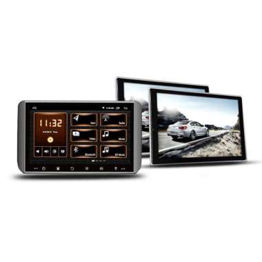 Head Unit Android 10 Inch OEM Xpander XP-10DSP + Headrest Asuka 1180U hitam