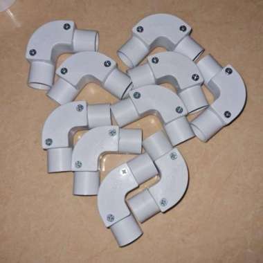 ELBOW KNEE L BOW NISO KNEE NISO 20 MM BAUT SIKU PIPA LISTRIK PVC 20MM