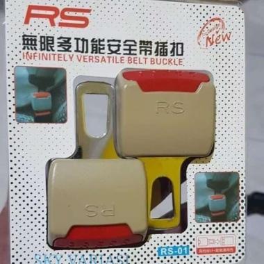 Colokan Safety Belt Safetybelt Universal Isi 2Pcs Kijang Kapsul Brown