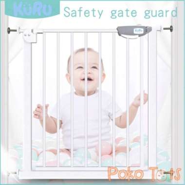 Kuru Baby Safety Gate Ukuran 75 x 84 cm Pagar Pembatas Tangga/Pintu Pagar Pelindung Bayi