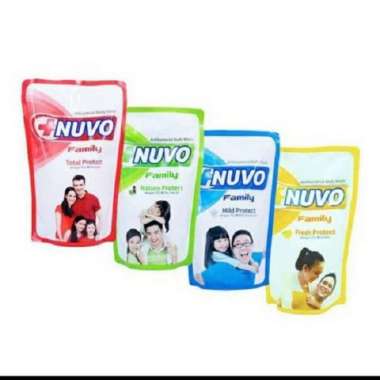 Nuvo Family Sabun Mandi Cair Body Wash Refill 450ml All Variant Sakinah Zaitun Toska