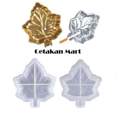 CMart Cetakan Resin Epoxy Craft DIY Piring Saji Asbak Maple Dish Tray