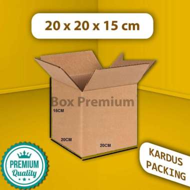 Kardus Dus Box Packing Packaging 20x20x15 cm KMK/125 BFlute Polos BARU