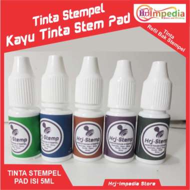 Tinta Refil Bak Bantalan Stempel Kayu | Tinta Refil Bak Stempel Warna Tinta Biru