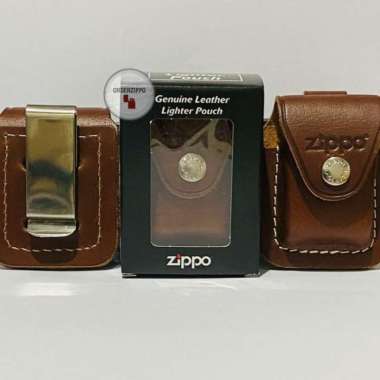 Pouch Zippo Original LPCB Clip Brown