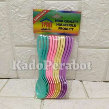 sendok kecil ivan - sendok kue plastik - sendok mini- sendok teh kecil