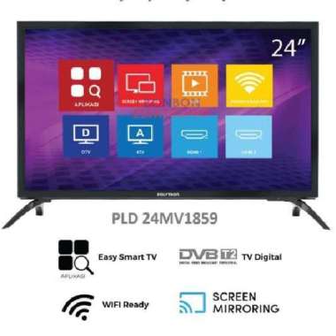 POLYTRON PLD 32MV1859 EASY SMART DIGITAL TV 32 Inch + BRACKET