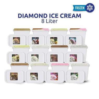 Promo Harga Diamond Ice Cream Vanila 8000 ml - Blibli