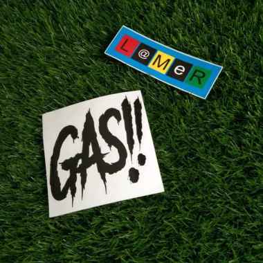 STIKER GAS!! 10 CM HITAM.