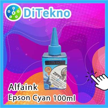 Tinta Printer Canon Alfaink Cyan - 100ml