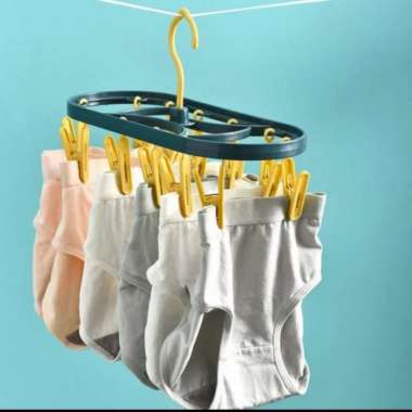 hanger jepit pakaian dalam jepitan jemuran cd bh kaos kaki portable