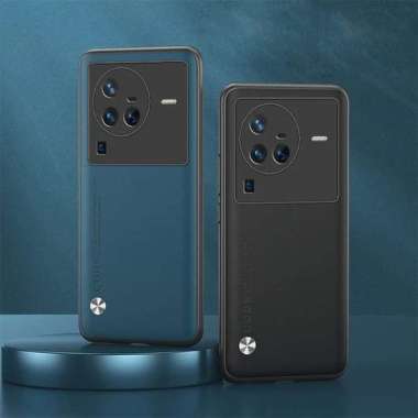 Casing VIVO X80 X80 PRO 5G SOFT CASE PREMIUM VEGAN LEATHER VIVO X80 Hitam