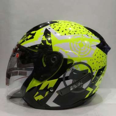 HELM INK METRO 2 SUPER FLUO #3 YELLOW FLUO HELM HALF FACE XL YELLOW FLUO