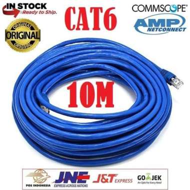 Kabel LAN Cat6 10M UTP AMP Commscope Original Siap Pakai 10 Meter
