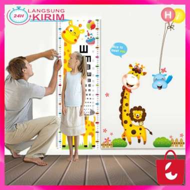 [Dua Warna] sticker Pengukur Tinggi Badan Di Dinding Pengukur Anak Sticker Wall Dekorasi dengan Ukur