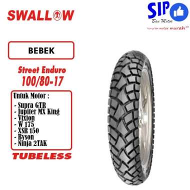 Ban Swallow ring 17 Street Enduro SB-117 100/80 Tubeless