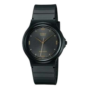 CASIO MQ-76 Analog Original Casual Rubber Strap Jam Tangan Unisex Black