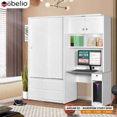 Lemari Pakaian dan Meja Belajar Minimalis