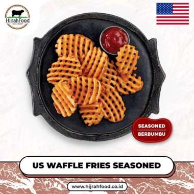 Kentang Waffle Fries Berbumbu | Crisscut Seasoned Potato Fries USA