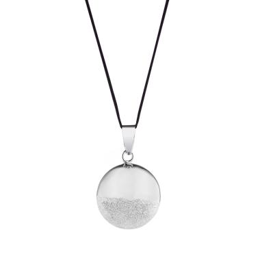 Cache Coeur Maternity Bolas Bola Sphere Diamond Powder Rhodium Bola With Black Cord Semua Ukuran -