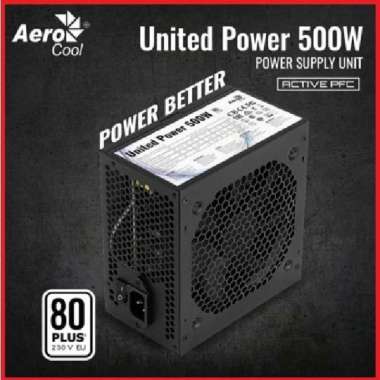 Psu Power Supply Pc 500 Watt Aerocool United Power / Psu 500W 80 Plus