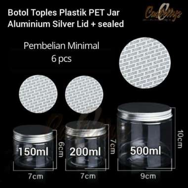 Toples Botol Jar Mika Plastik Premium Kue Kering Cookies Snack Dessert 9x12(600ml)
