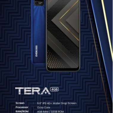 EVERCOSS TERA S6 4/32GB /EVERCOSS S6 TERA 100% ORIGINAL GARANSI RESMI BLACK
