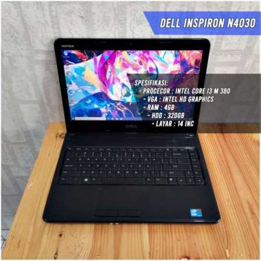 Laptop Dell Inspiron N4030 Core i3 Ram 4/320 intel hd graphics 14inc