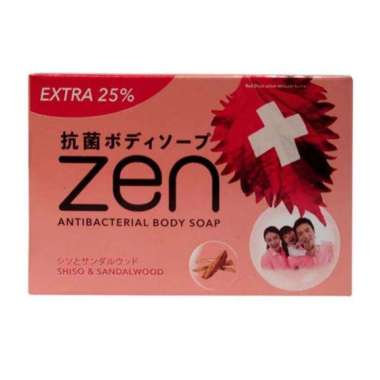 ZEN Shiso & Sandalwood Sabun Batang 4 x 80gr MERAH