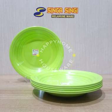 SINGA SINGI 1/2 / 1Lusin Piring Makan 10 Inchi | Piring Melamin | Piring Melamine 6 pcs