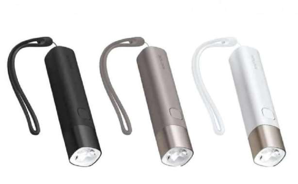 SOLOVE X3 Rechargeable LED Flashlight with Powerbank 3000mAh Hitam