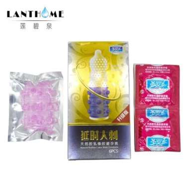 CONDOM DOT GERIGI ISI 6 PC BONUS RING GERIGI