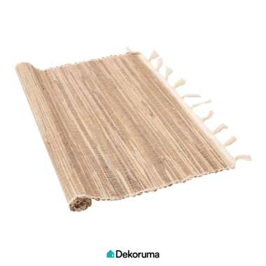 Dekoruma YORA Alas Piring Makan Motif Tenun Eceng Gondok | Placemat