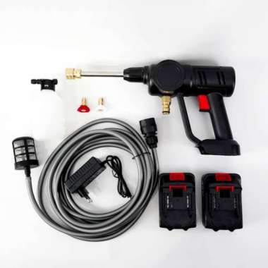 Jet Steam Cleaner Cordless STEELE SG-08 - Set Alat Cuci Mobil 48Volt Multicolor