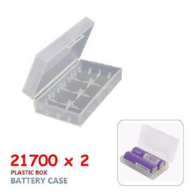 Box Kotak Case Plastik Baterai 18650 21700 x 1 x 2 21700x2