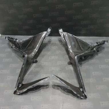 Dashboard Pijakan Kaki Part Original Yamaha Aerox 155 Carbon Kevlar