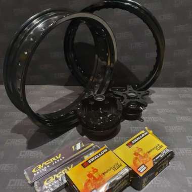 Velg Aloy TK CRV 17x300 17x425 Tromol Set XSR155 Jari CRV Ban dalam