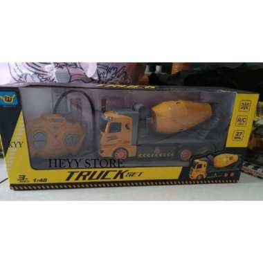 MAINAN ANAK LAKI LAKI MAINAN MOBIL RC TRUCK SET MOLEN TRUCK KONTRUKSI