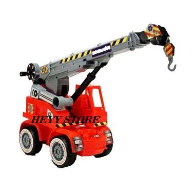 MAINAN MOBIL TRUCK KONTRUKSI KGP8071 MAINAN MOBILAN TRUK CRANE MAINAN