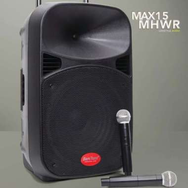 SPEAKER PORTABLE WIRELESS MEETING BARETONE MAX 15 MHWR ( 15 inch )
