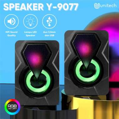 Speaker Desktop Mini Multimedia Unitech Y-9077 Speaker Komputer Audio