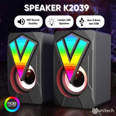 Speaker Desktop Mini Multimedia Unitech K-2039 Speaker Komputer Audio